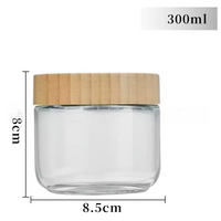 Bamboo Lid Glass Jar