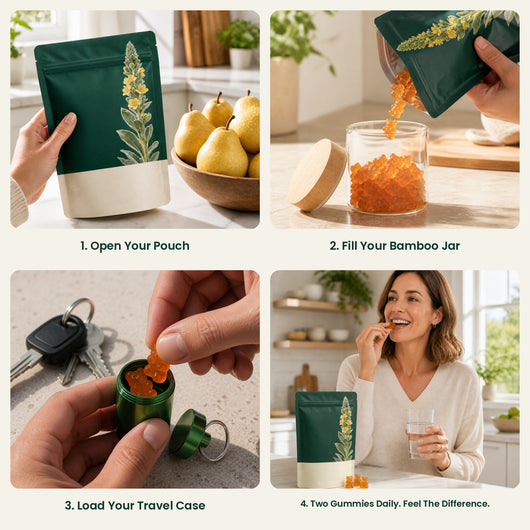 Your daily Nuvitora routine in 4 steps